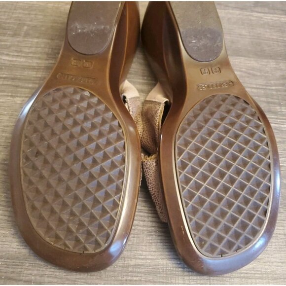 Aerosoles On Deck Wedge Slide Sandals Womens Size 9 Brown - Picture 7 of 12